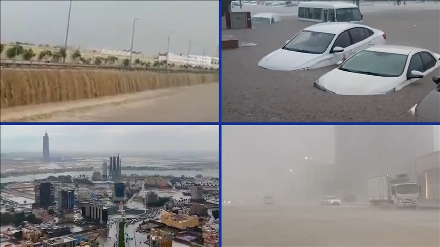 S. Arabistan da şiddetli yağışlar sele yol açtı