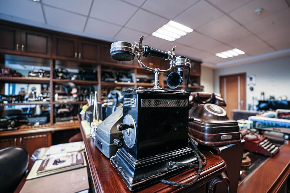 Daktilo, telgraf ve telefon koleksiyonu