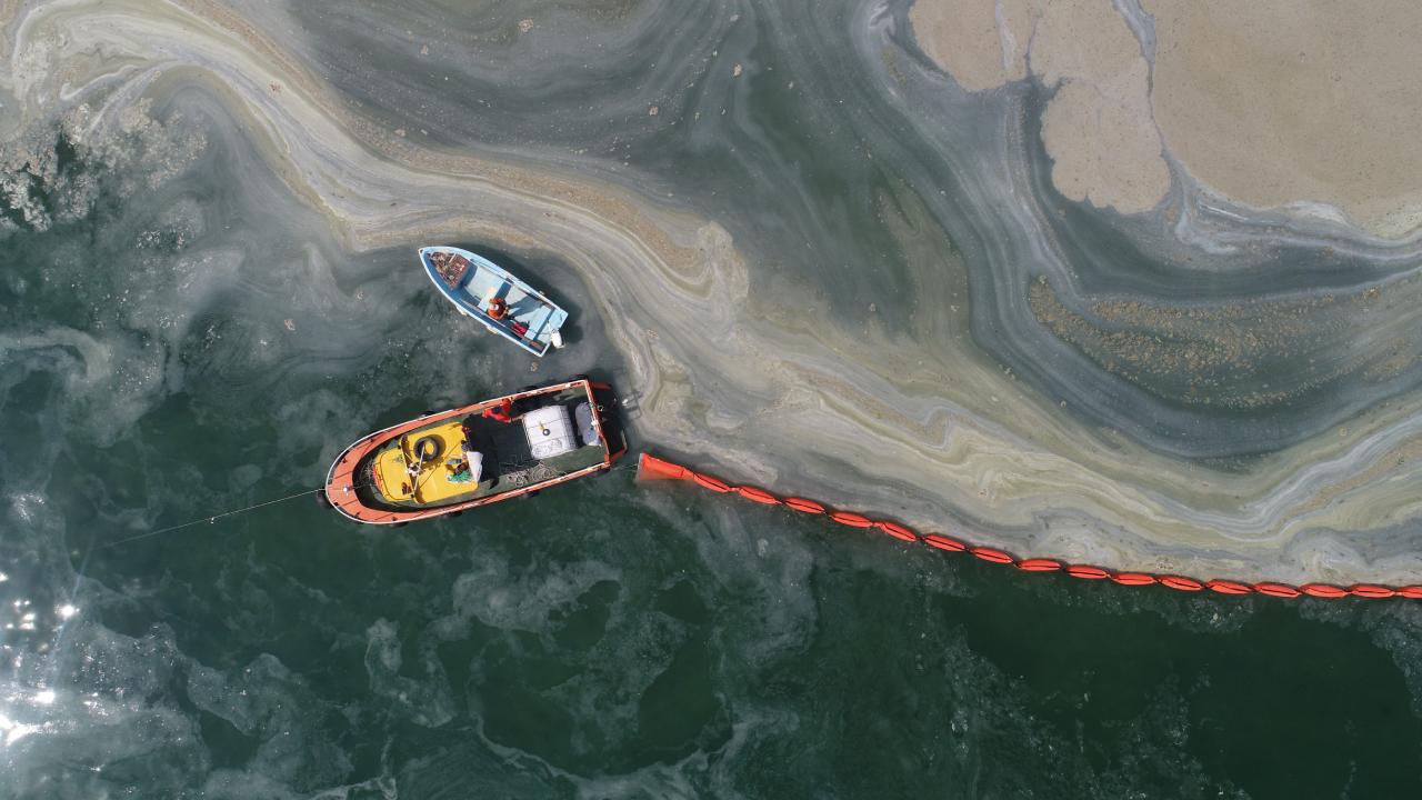 Marmara Denizi nde müsilaj görülmeye devam ediyor