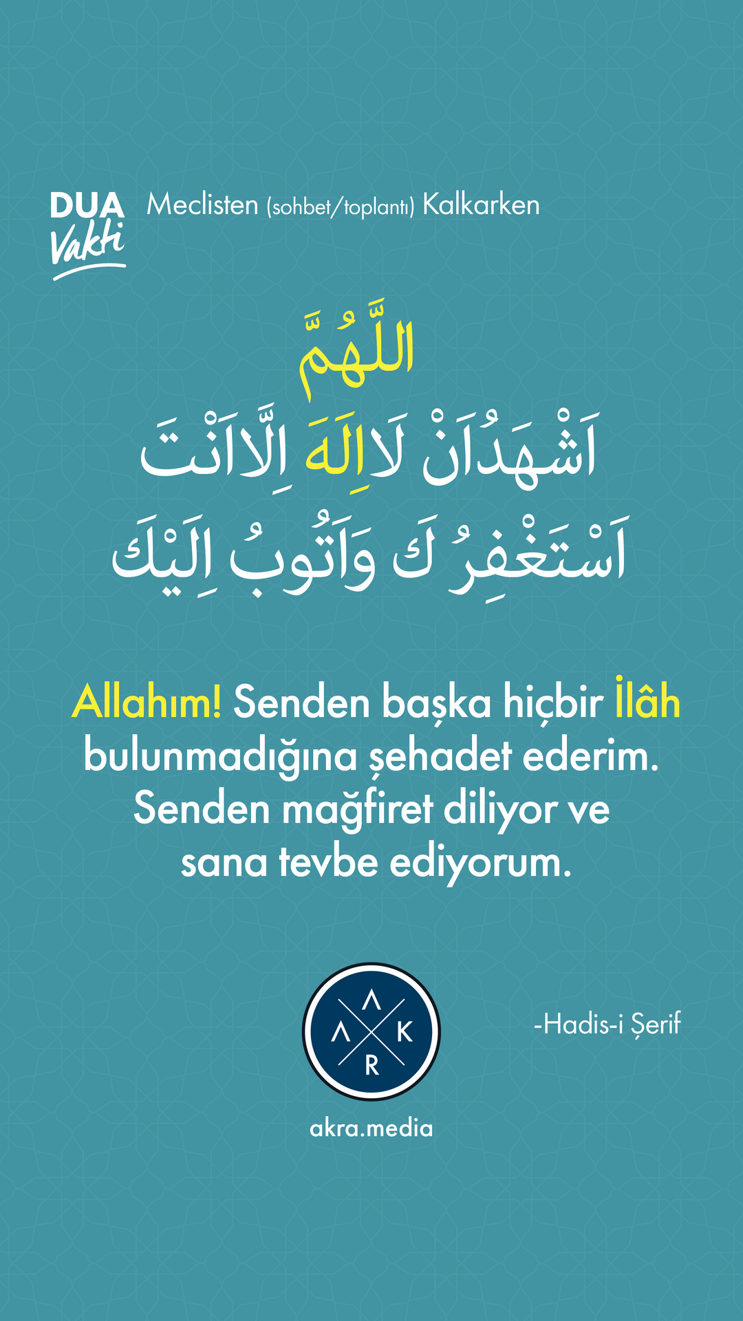 PEYGAMBERİMİZİN DİLİNDEN DUALAR