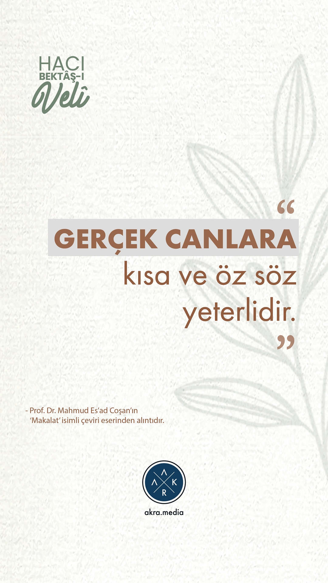 HACI BEKTÂŞ-I VELİ