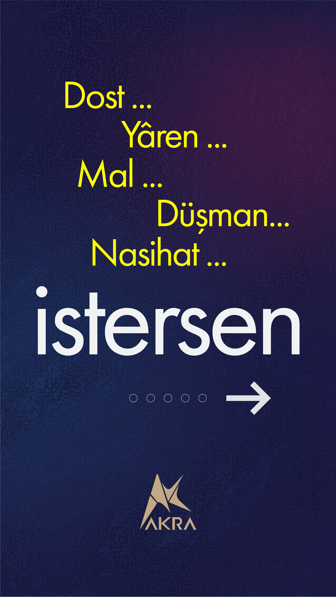 DOST İSTERSEN ALLAH YETER